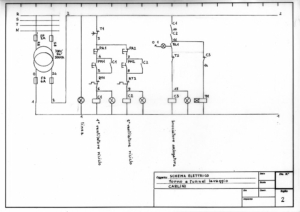 Le prime pagine di uno schema per un tunnel di lavaggio.